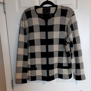 Vintage Andrea Jovine zippered knit cardigan